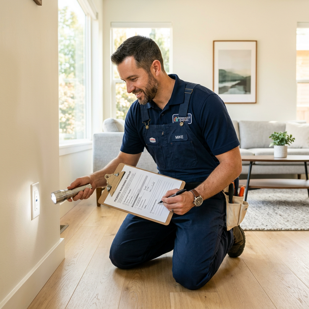 Revisión de mantenimiento preventivo en una vivienda de Madrid
